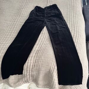Elegant Black Velvet Pants - Vince